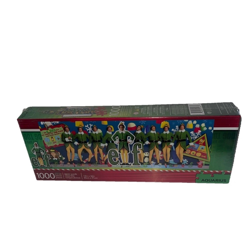 Elf the Movie Christmas 1000 Piece Slim Puzzle by Aquarius 12 X 36 inches